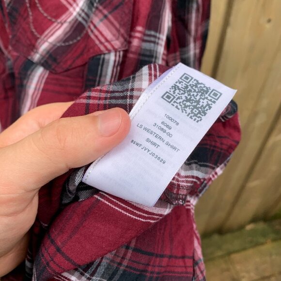 True Religion Long Sleeve Western Shirt XXL Red - Picture 2 of 4